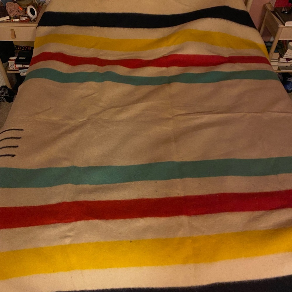 Hudson’s Bay 100% wool vintage blanket